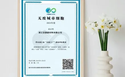 Zhejiang Guanhao Functional Material Co., Ltd. onorată cu titlul de 